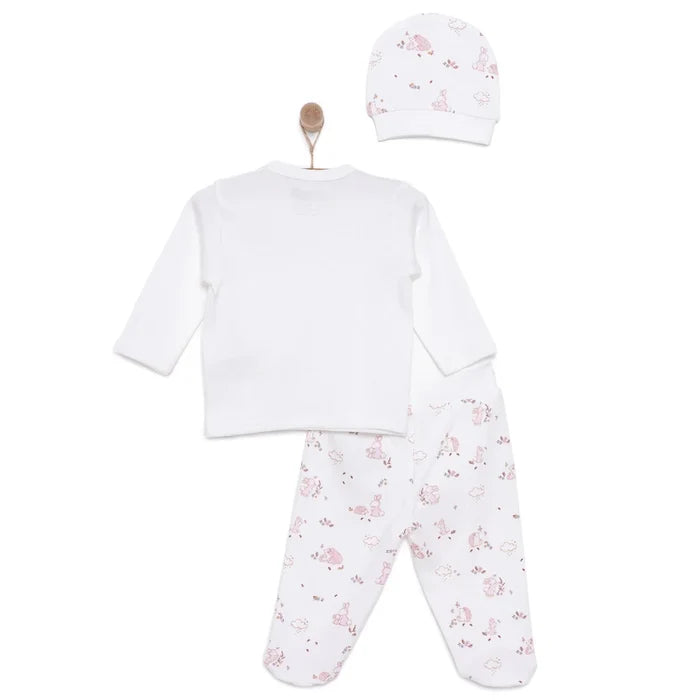 HelloBaby Newborn Baby Girl Set - Ecru Ecru - ebebek