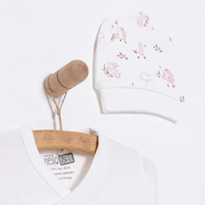 HelloBaby Newborn Baby Girl Set - Ecru Ecru - ebebek