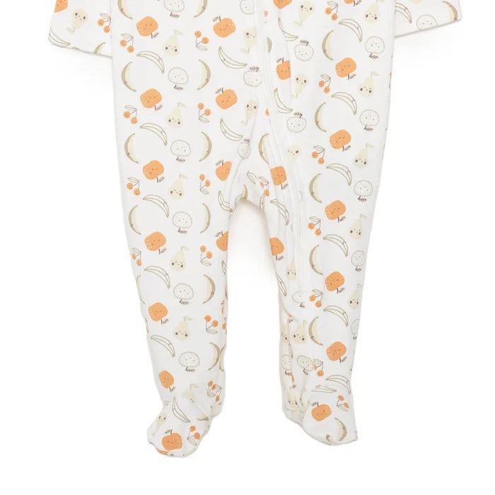 HelloBaby Newborn Girl Organic Footed Jumpsuit - Ecru - ebebek - Black Friday