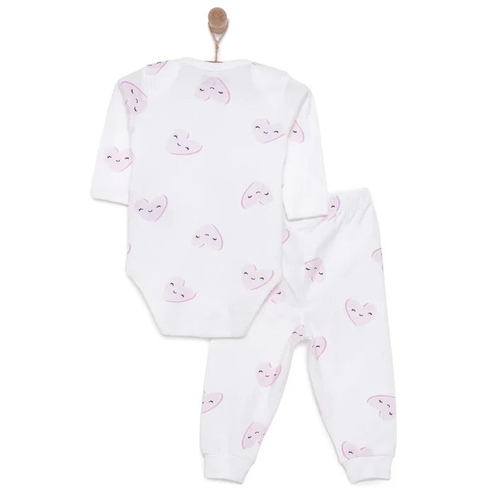 HelloBaby Unisex Body - Footless Bottom - Ecru Ecru - ebebek
