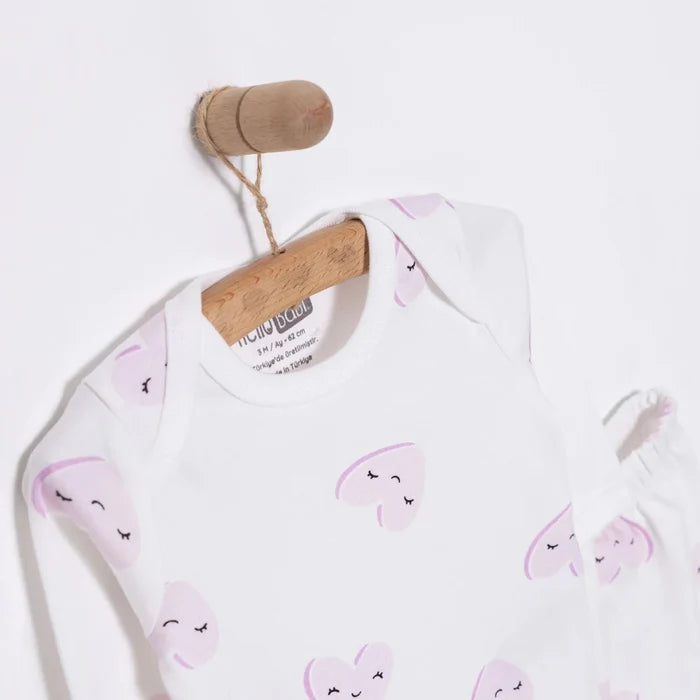 HelloBaby Unisex Body - Footless Bottom - Ecru Ecru - ebebek
