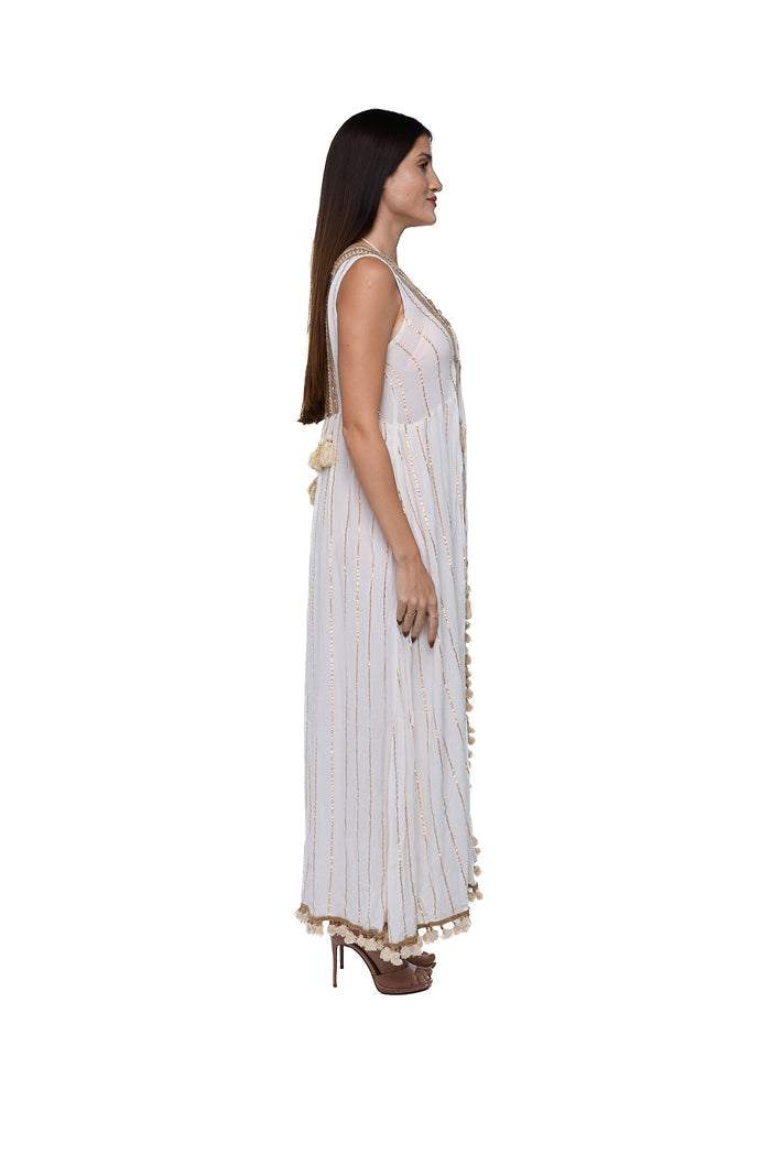 Ivory lace shrug bo-2513