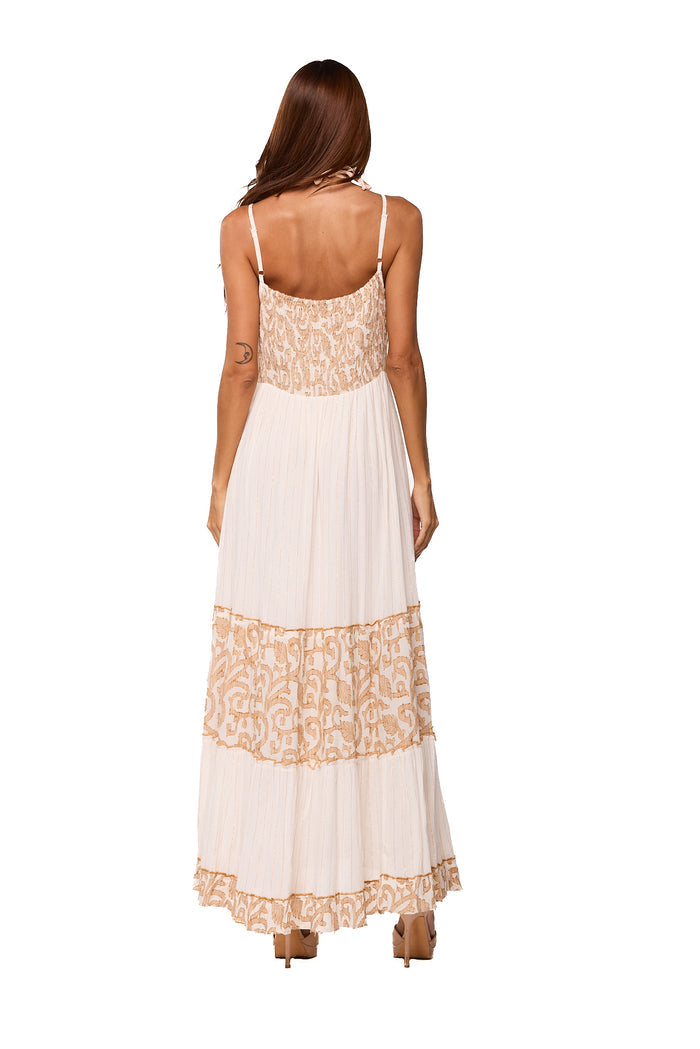 Ivory long dress- BO-2672