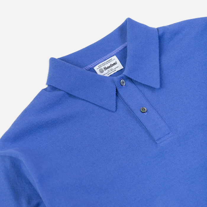 LIGHT WAVE COTTON POLO - BLUE