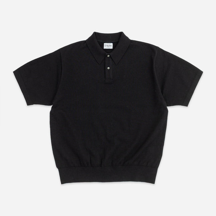 LIGHT WAVE SUMMER POLO SHIRT - BLACK