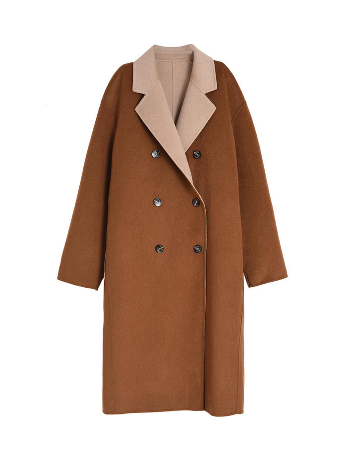 Lilah Double Side Wear Long Coat/Simple Retro/77006