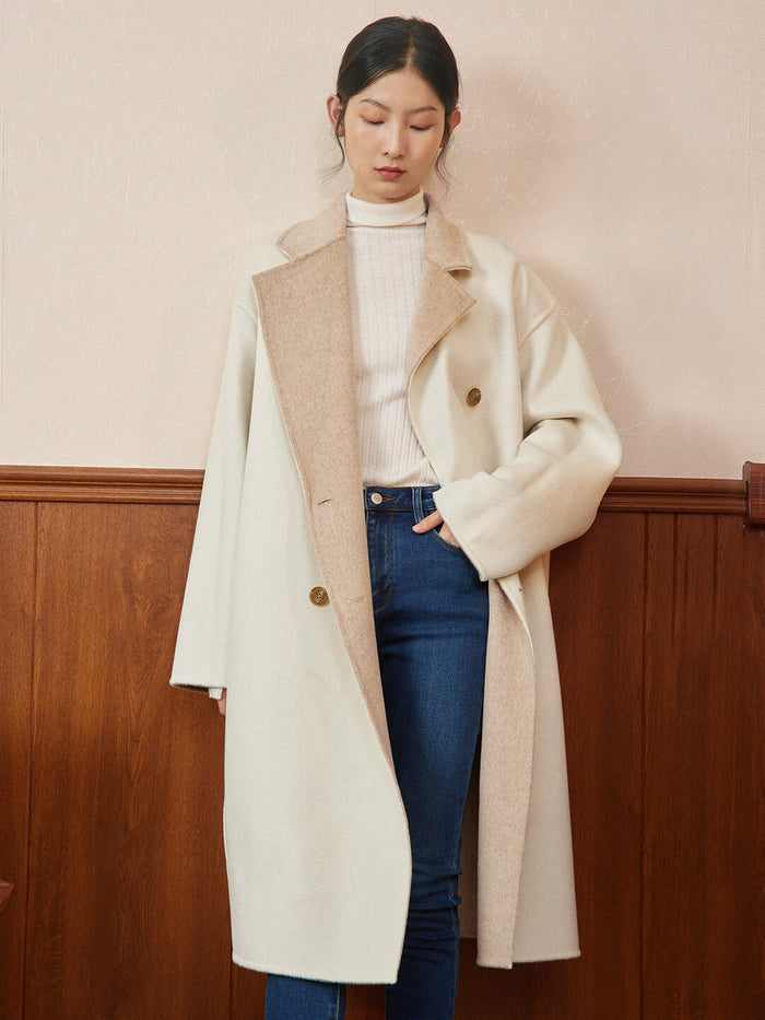 Lilah Double Side Wear Long Coat/Simple Retro/77006