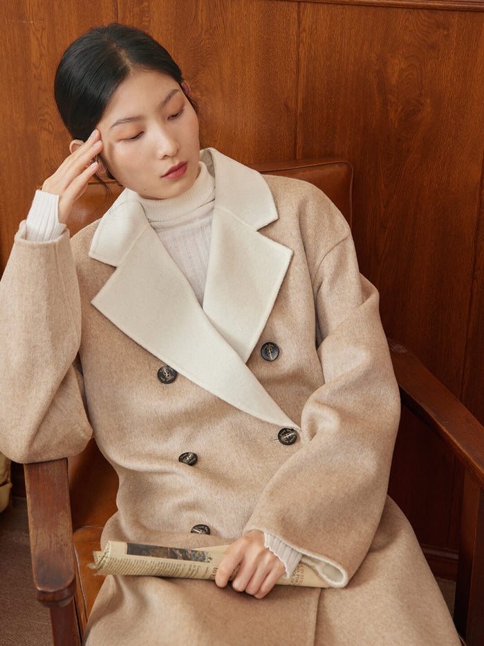 Lilah Double Side Wear Long Coat/Simple Retro/77006