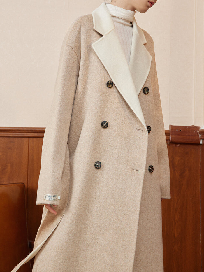 Lilah Double Side Wear Long Coat/Simple Retro/77006