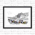 Limited Edition Print ~ Snowman Trek - Signed by Aldo Kane, Billy Perham & Al Chambers - INDIGO ZULU INK