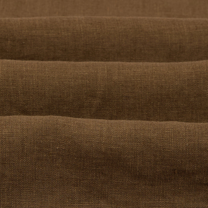 LINEN WESTERN SHIRT - BROWN