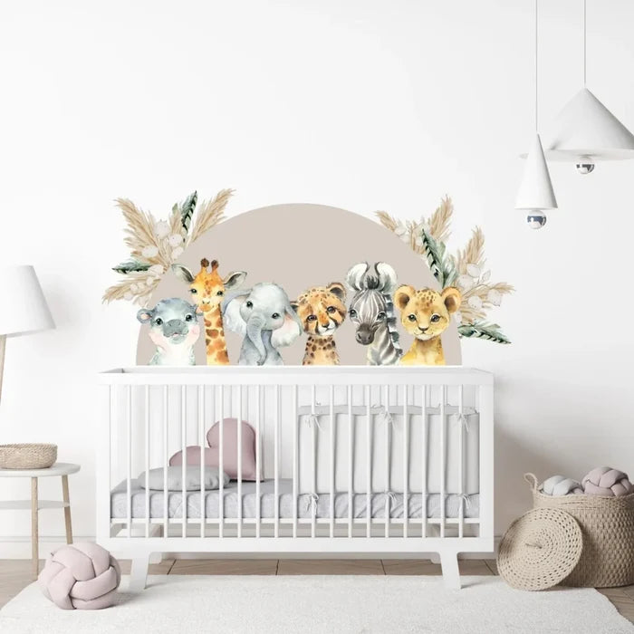 Live Vida Baby Safari Semi Circle Wall Sticker - ebebek - Black Friday