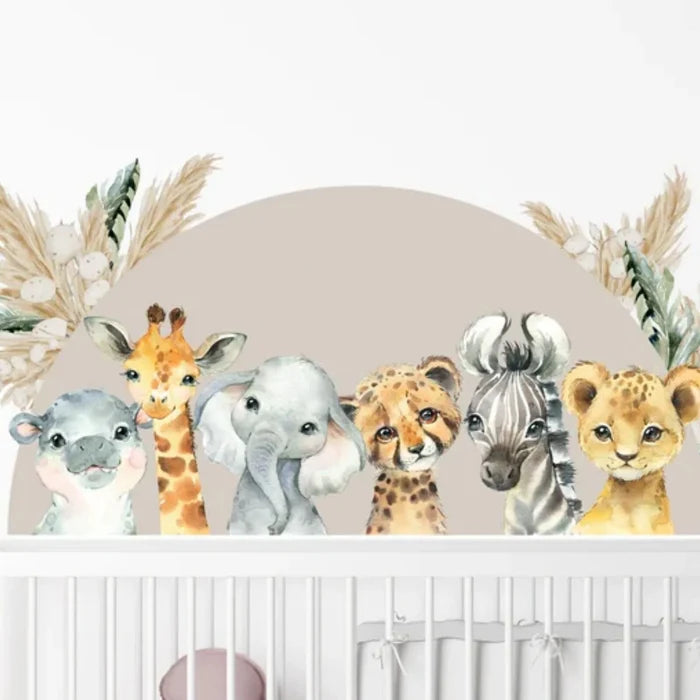 Live Vida Baby Safari Semi Circle Wall Sticker - ebebek - Black Friday