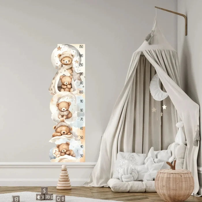 Live Vida Sleeping Bear Height Chart Sticker - ebebek - Black Friday