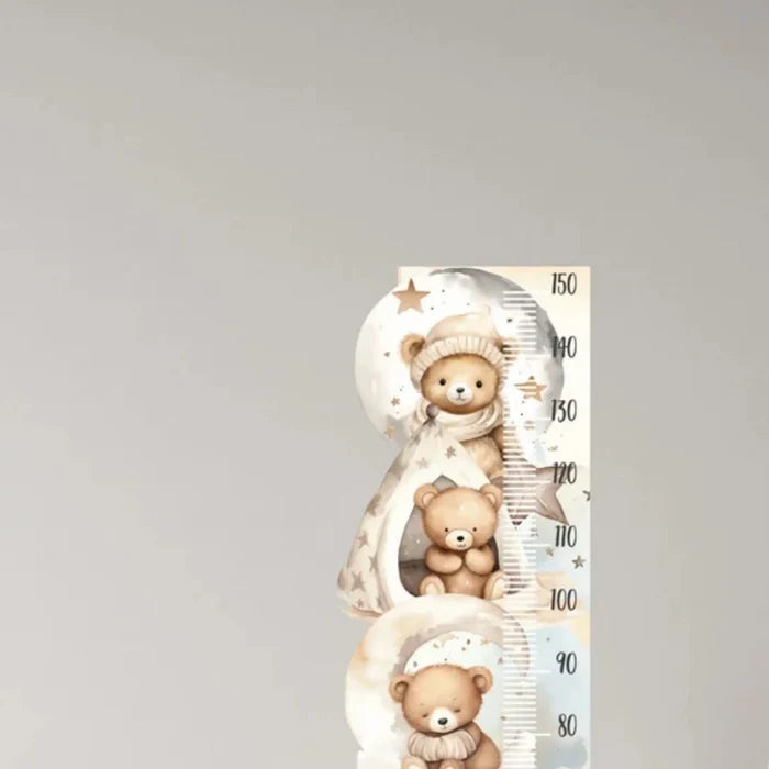 Live Vida Sleeping Bear Height Chart Sticker - ebebek - Black Friday