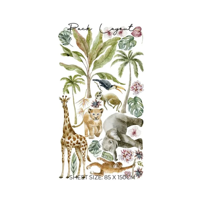 Live Vida Tropical Giraffe Large Wall Stickers - ebebek - Black Friday