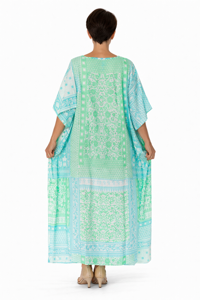 Long comfortable cotton kaftan- ch-3043