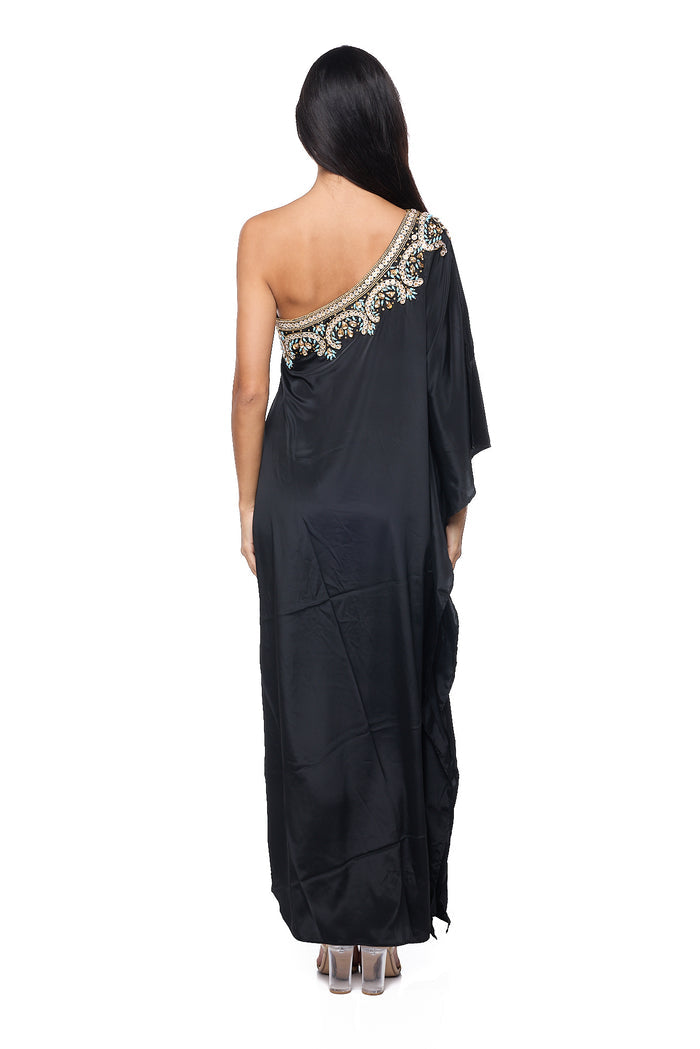 M-170 ONE SHOULDER PRINCESA DRESS