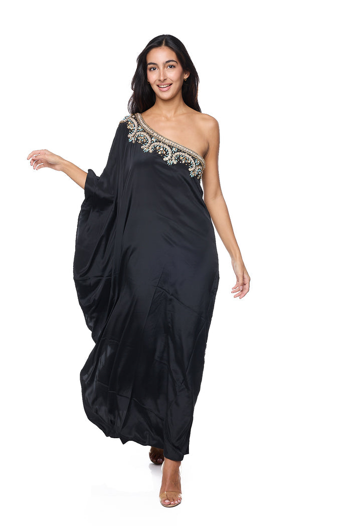 M-170 ONE SHOULDER PRINCESA DRESS