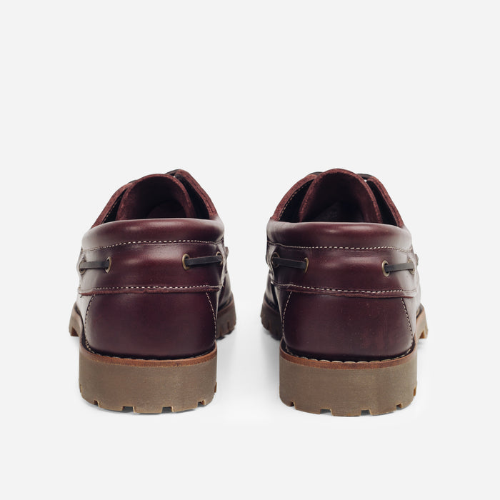 MARBLEHEAD LUG BOAT SHOE - BORDO BROWN