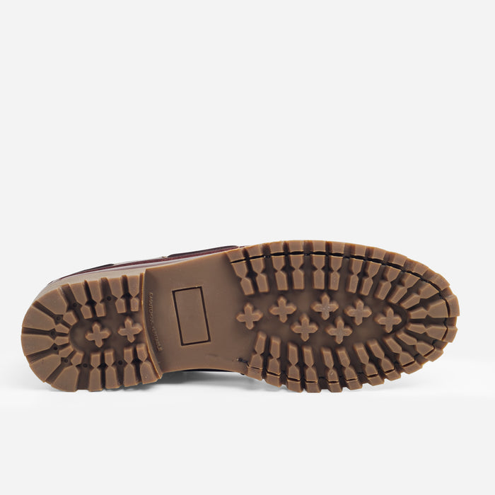 MARBLEHEAD LUG BOAT SHOE - BORDO BROWN
