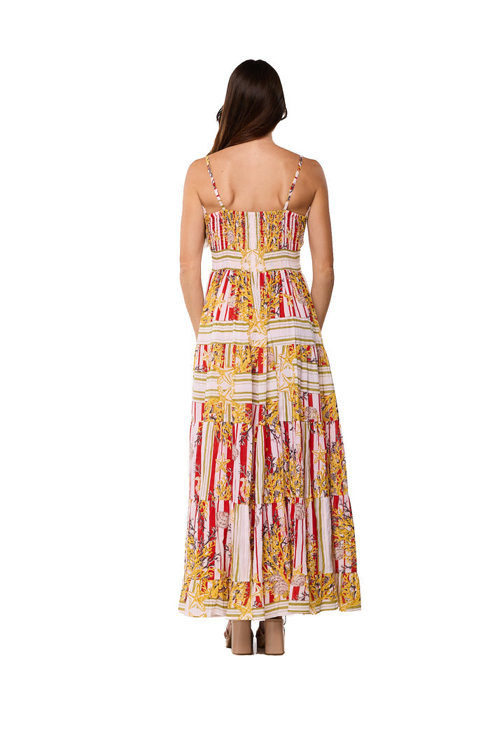 Mediterranean Garden Maxi Dress - 26588