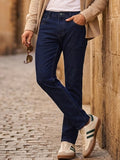 Men's Dark Blue Slim Fit Denim Jeans Stretchable
