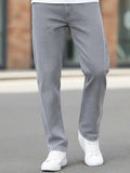 Men's Light Grey Regular Fit Washed Jeans Stretchable
