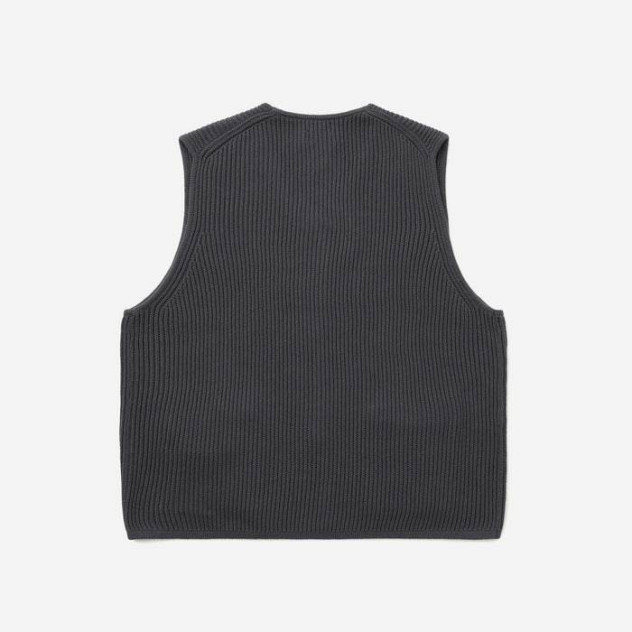MILO KNIT VEST - COAL