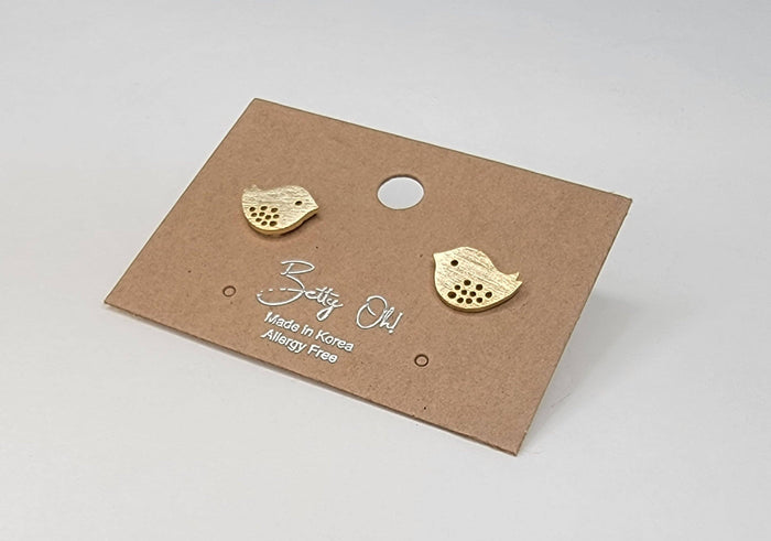 Mini Bird Post Earrings