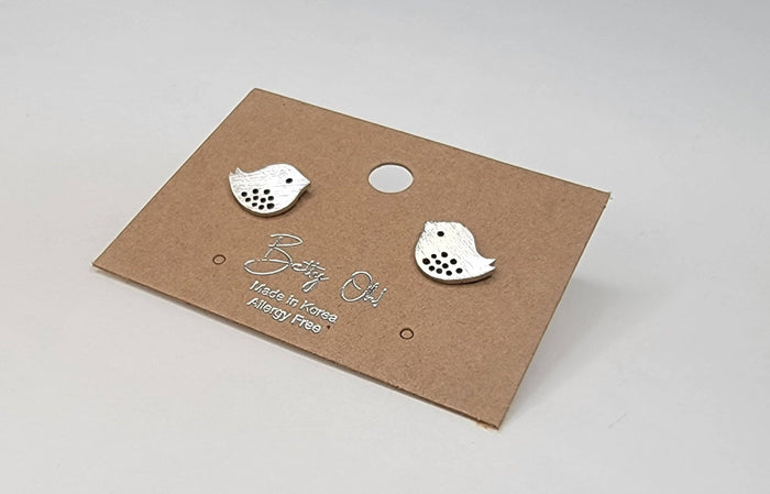 Mini Bird Post Earrings