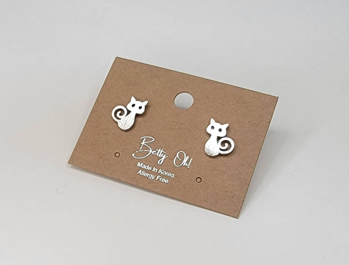 Mini Cat Post Earrings