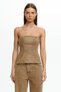 D1-SL260749T_MIRHA_STRAPLESS_TOP-BRONZE_METALLIC-1