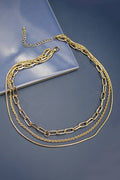 MULTI LAYER CHAIN NECKLACE - GOLD