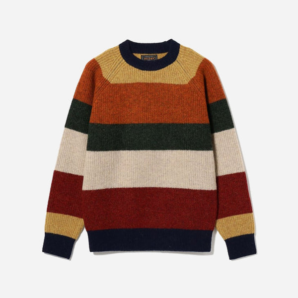 MULTI STRIPE CREW JUMPER - MULTI