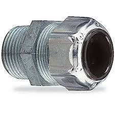 National Equipment 72804 Strain Relief, Straight, 1/2'' NPT, .38"-.50" ID
