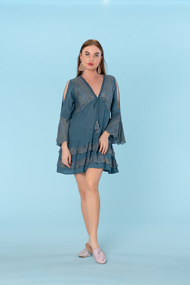 Navy cotton dress