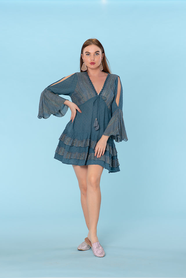 Navy cotton dress