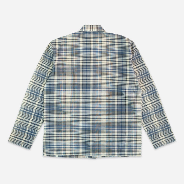 NO 106 SHIRT JACKET - MADRAS NAVY/NATURAL