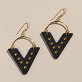 N&S Black Studded Sutton: Gold