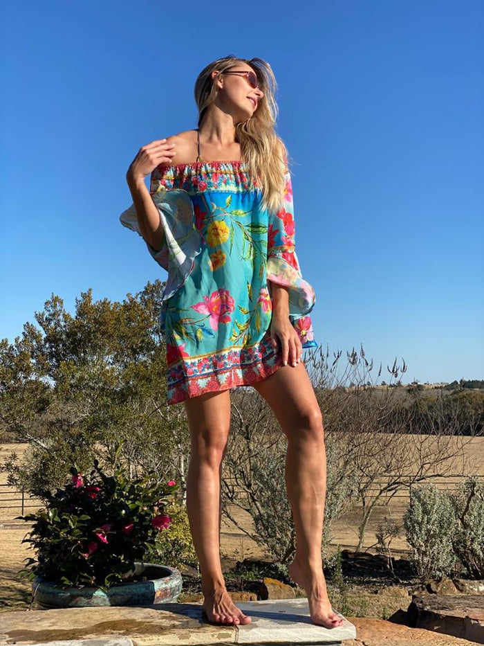 Ombre floral 652 top/tunic - in stock!
