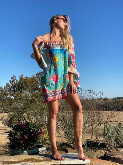 Ombre floral 652 top/tunic - in stock!