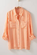 Orange Button Down Shirt