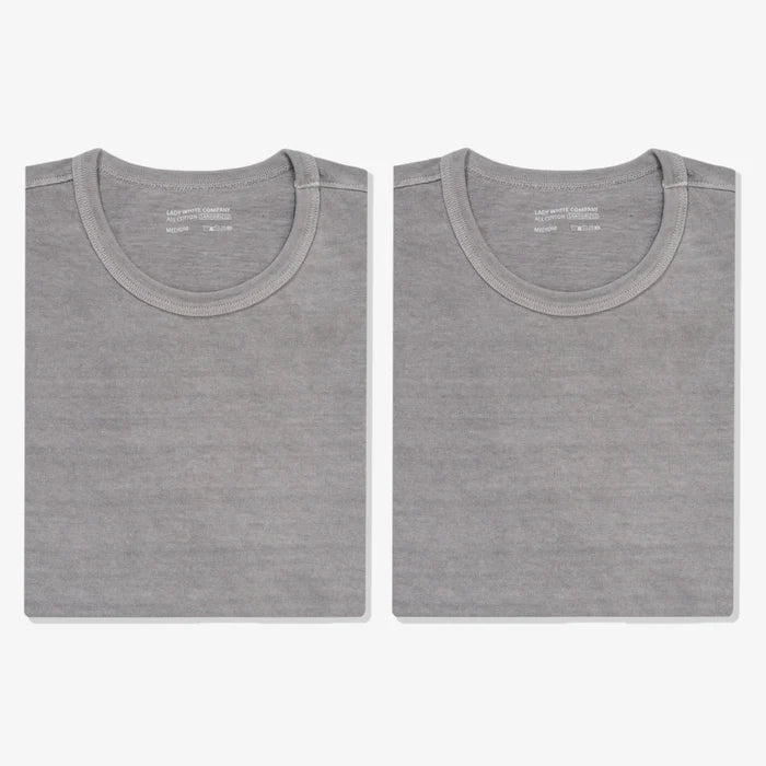 OUR 2 PACK T-SHIRTS - PIGMENT CHALK