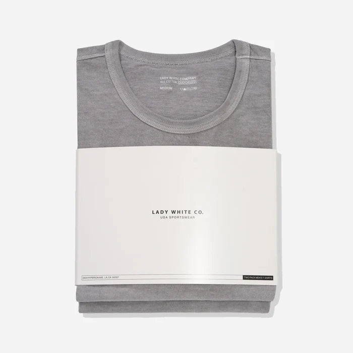 OUR 2 PACK T-SHIRTS - PIGMENT CHALK