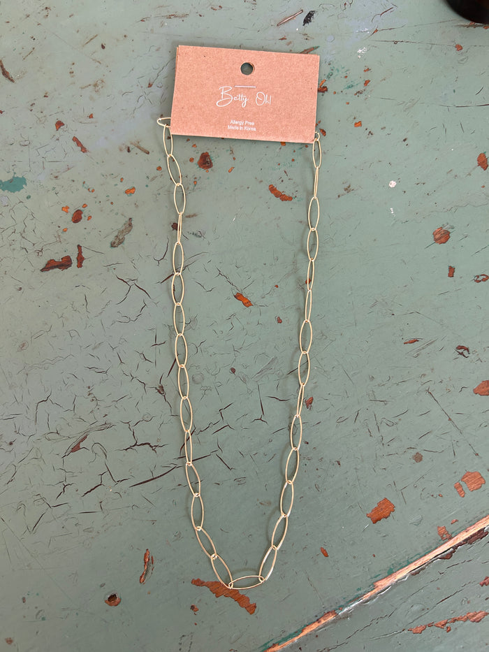 Oval chain necklace