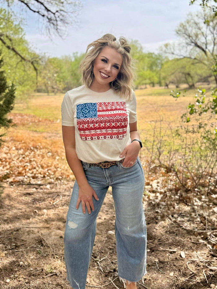 Paisley Flag Tee