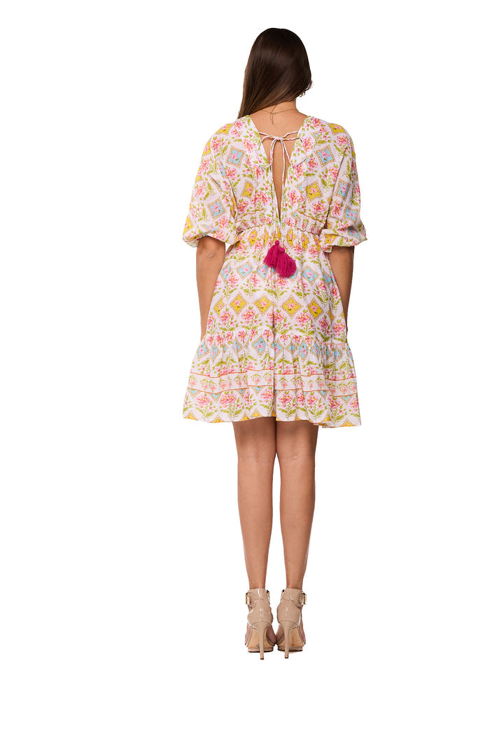 Pastel Bohemian Mini Dress-26658