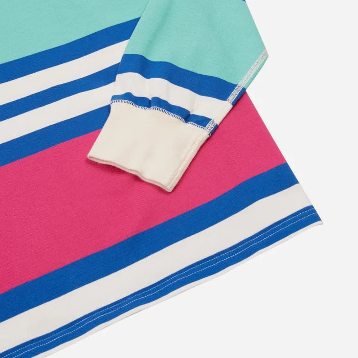 PASTEL RUGBY SHIRT - PINK/BLUE-MINT