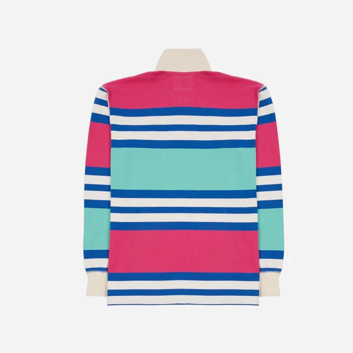 PASTEL RUGBY SHIRT - PINK/BLUE-MINT